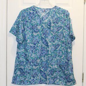 Womens Chic Flex Scrubs Top 2XL